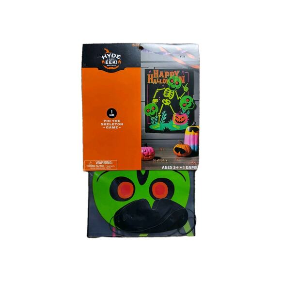 9pc Pin the Skeleton Halloween Party Game Kit - Hyde and EEK! Boutique™ - Picture 1 of 2